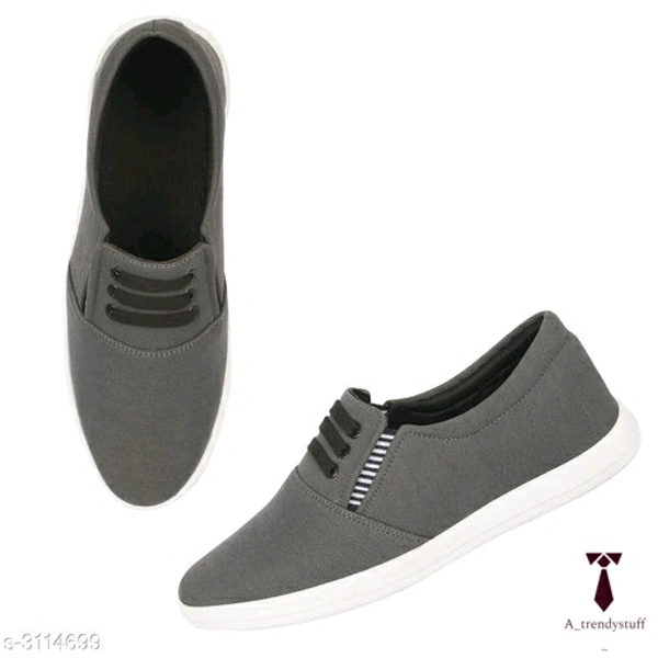 Stylish Men's Fabric Shoes | Casual Shoes For Men  - Grey, Free Delivery,  IND-6 , IND-7 , IND-8 , IND-9 , IND-10