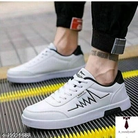 Heartbeat Style Shoes | White Sneakers For Men | Footwear For Men - IND-6,  ,  