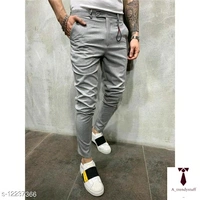 Solid Ankle Men's Track Pants | Stylish Men's Track Pants - Grey, Free Delivery, 30 , 32 ,34