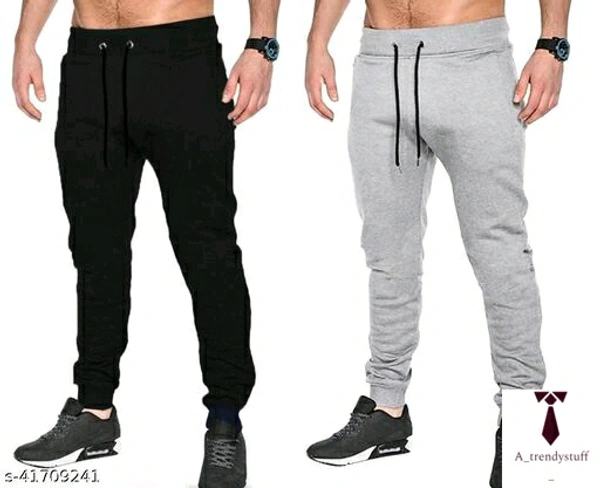 Comfy Men's Track Pants | Multicolored Track Pants - Black & Grey, Free Delivery, 26 , 28 , 30 , 32 , 34 , 36
