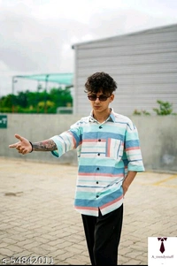 Striped Boys Shirt | Boys Partywear | Comfy Boys Shirt