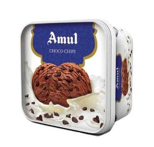 Amul Icecream Tub (Choco Chips)  - 1 ltr