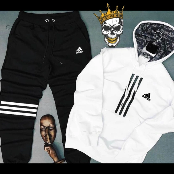Adidas with cap Tracksuit - White or black, X