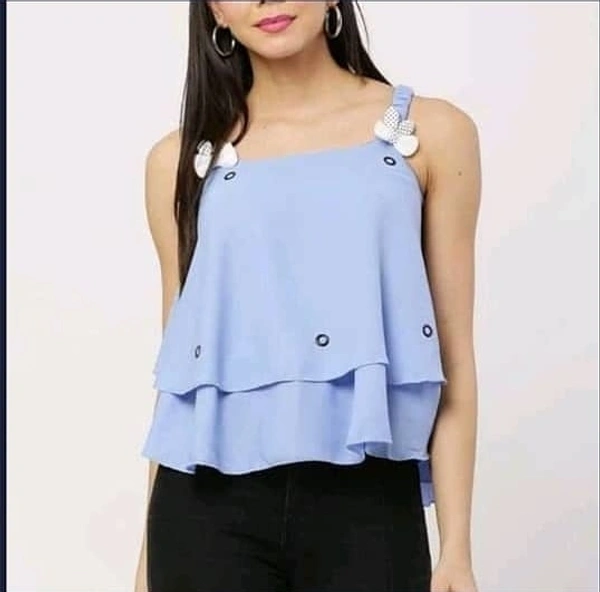 Classy Elegant Women Top - Red, X