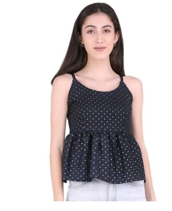 Classy Elegant Women Tops  - Navy Blue, X