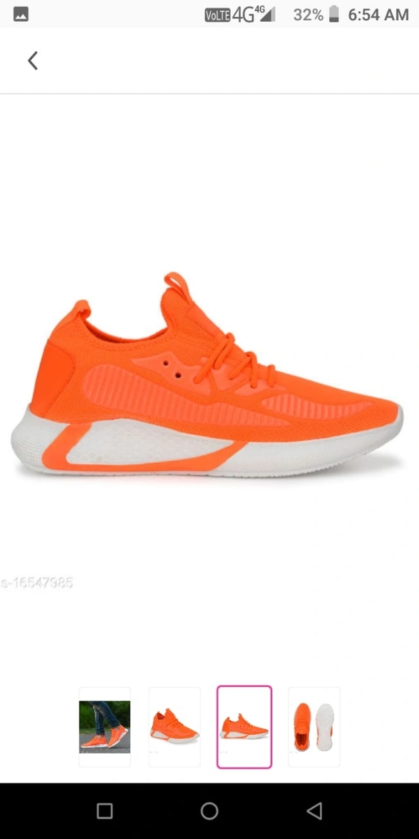 Trendy Men's Canvas Sport Shoes - orange, IND-6