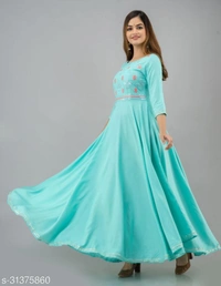 Kashvi Fabulous Kurtis - sky blue, S