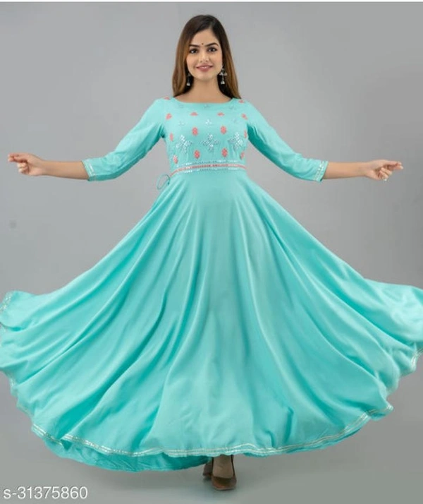 Kashvi Fabulous Kurtis - sky blue, L