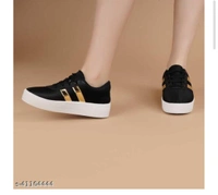 Stylish Women Casual Shoes - Black or white, IND-7