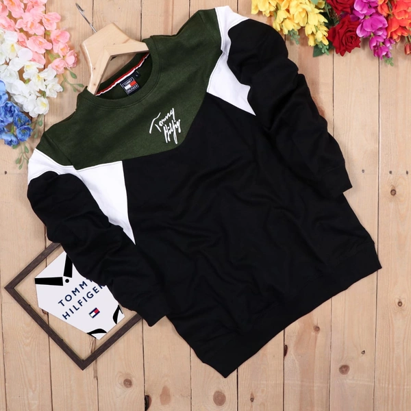 Ck. Men's Sweatshirt with Hight  - L, Black