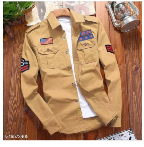 Comfy Latest Men Shirts - Soft brown, Xl