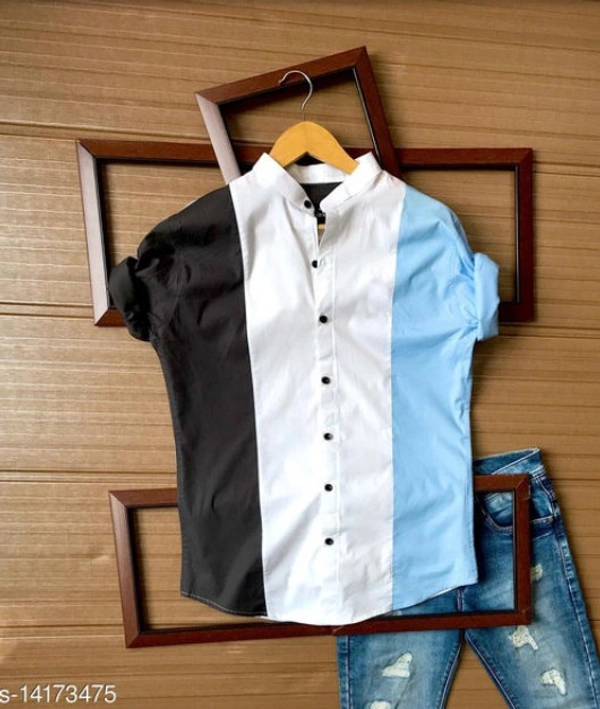 Comfy Latest Men Shirts - black blue, 00, Xl