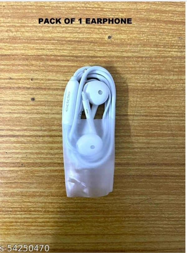 OPPO Earphone  - White, Free size, 1