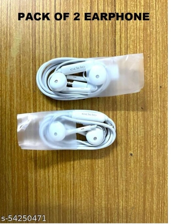 OPPO Earphone  - white, 2, free size