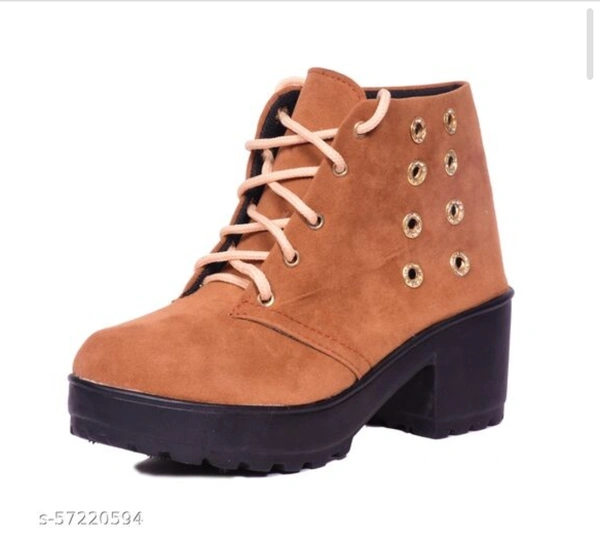Pvc Women Boot - Brown, 1, IND-6