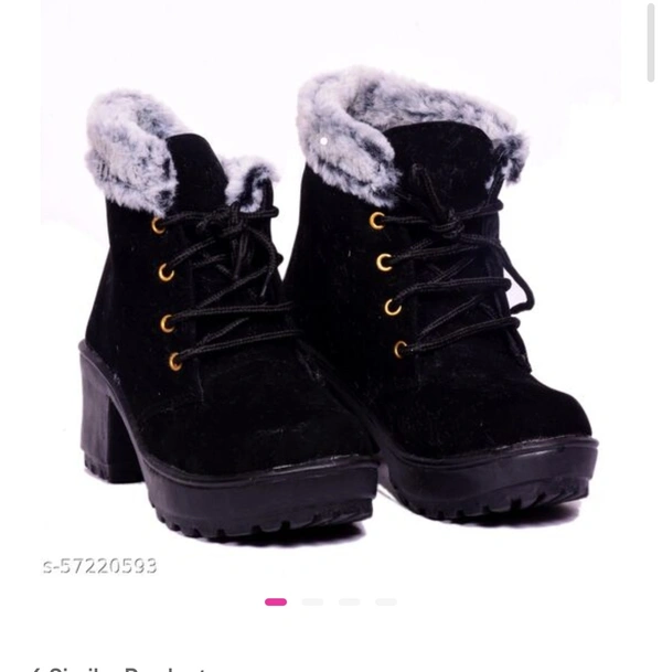 Pvc Women Boot - Black Black, 1, IND-7