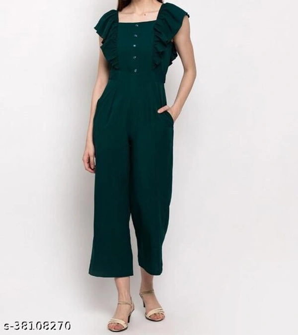 Dark Blue Sleveeless Jumpsuit for Women - S