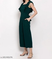 Dark Blue Sleveeless Jumpsuit for Women - S