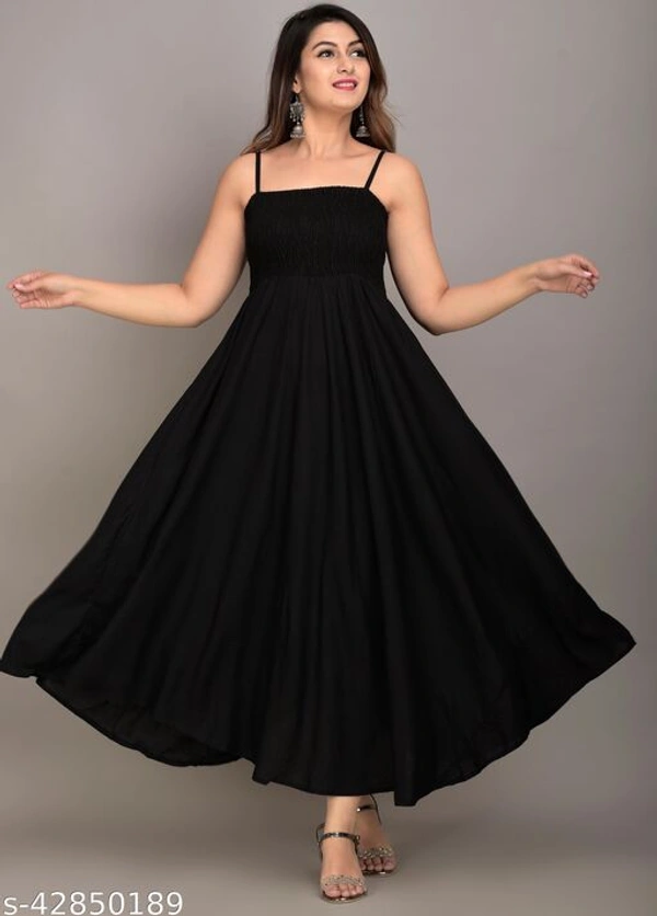 MAYERO Rayon Western Wear dresses - S