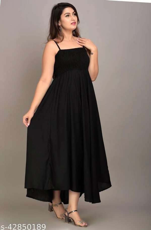 MAYERO Rayon Western Wear dresses - M