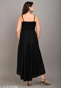 MAYERO Rayon Western Wear dresses - L