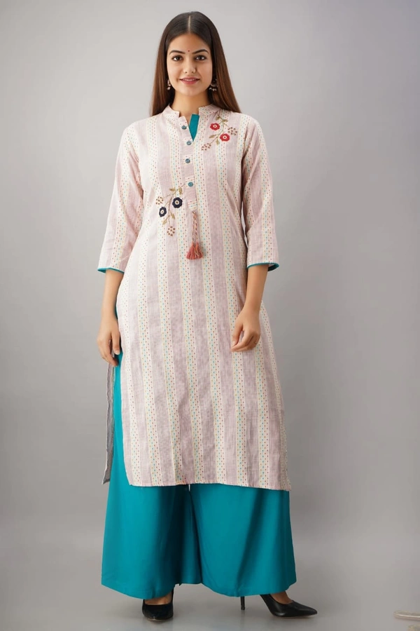 Exclusive Cotton Linen Kurti - M
