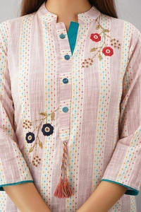 Exclusive Cotton Linen Kurti - M