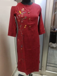 Fabulous Embroidery Rayon Kurti - XXL