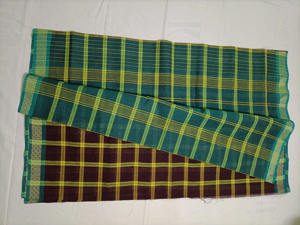 Chettinad Cotton Handloom Saree - No, Violet, 6 yards