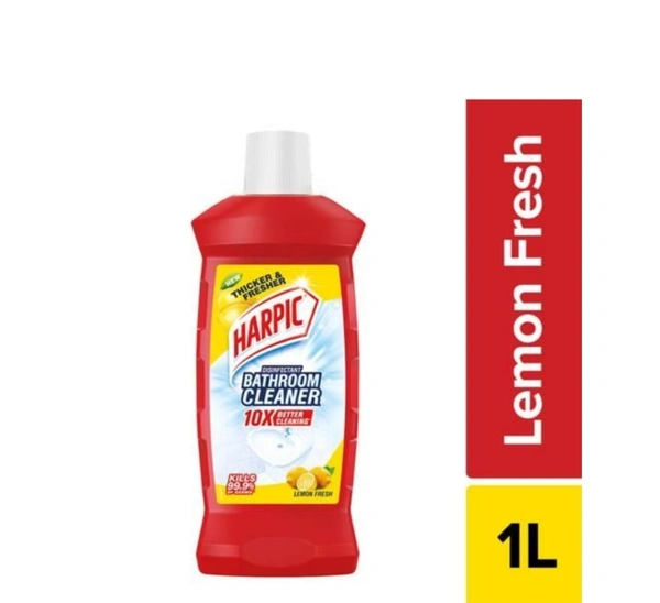 Disinfectant Bathroom Cleaner Liquid, Lemon, 1 L - 1L