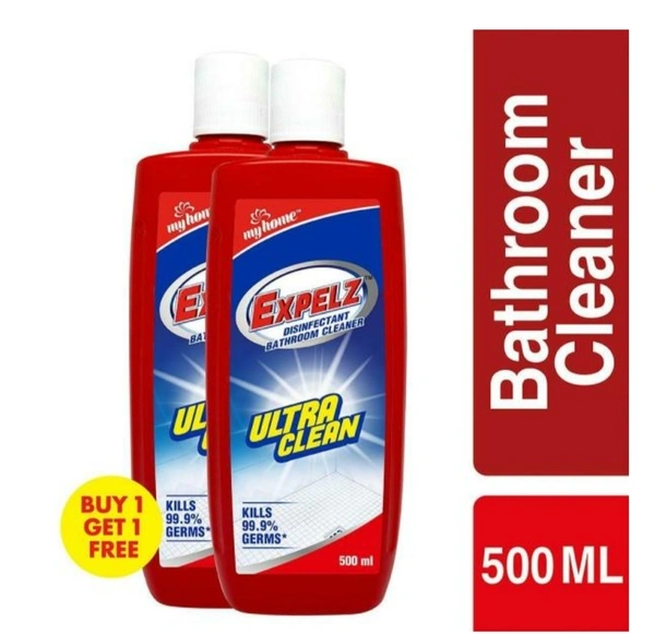 My Home Expelz Ultra Clean Disinfectant Bathroom Cleaner 500 ml (Buy 1 Get 1 Free)