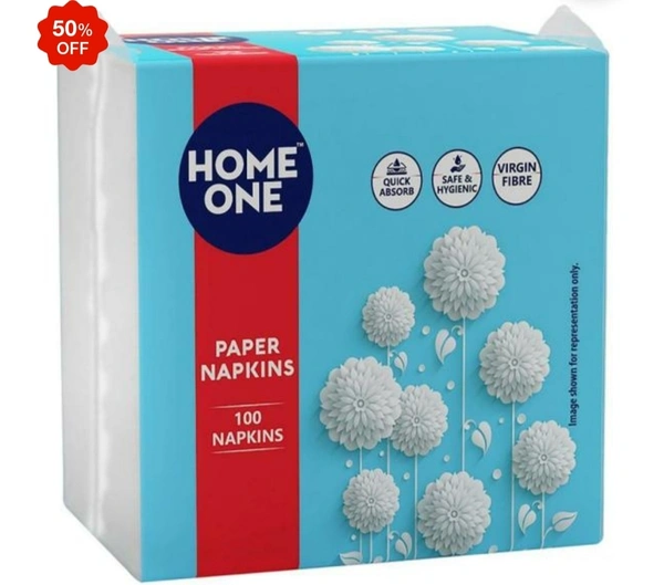 Home One Paper Napkins 22 x 22 cms 100 pcs