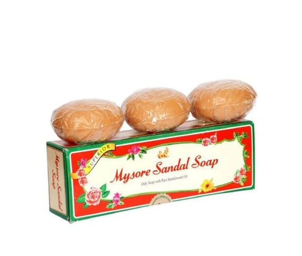 Mysore Sandal Oil Soap, 150 g - Pack of 3
