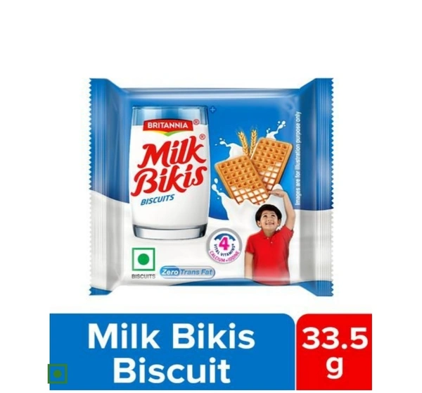 Milk Bikis Biscuit - Crunchy, Zero Trans Fat, Ready To Eat, 33.5 g