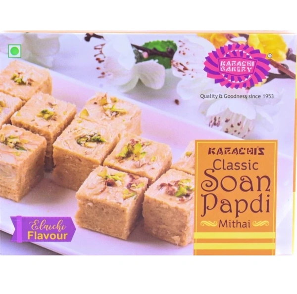 KARACHI BAKERY Plain Soan Papdi Mithai Box (200 g)