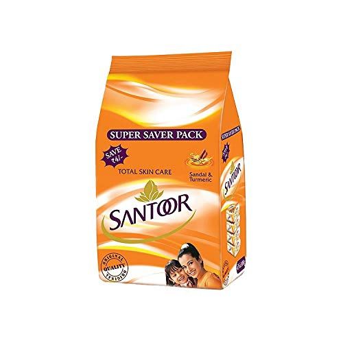 Santoor Sandal & Turmeric Soap 125 g (Pack Of 4) - Vizag Grocery Store