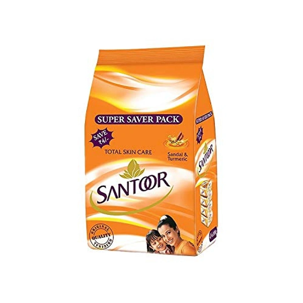 Santoor Sandal & Turmeric Soap 100 g (Pack of 4)