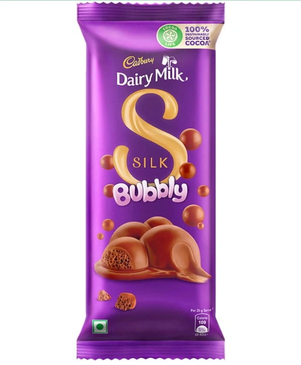 Cadbury Dairy Milk Silk Bubbly Chocolate Bars(50 g)