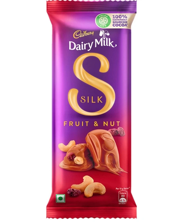 Cadbury Dairy Milk Silk Fruit and Nut ChocolateBars (137 g)