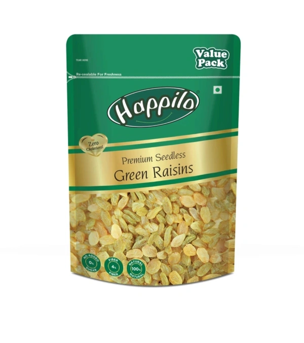 Happilo Premium Seedless Green Raisins (500 g)