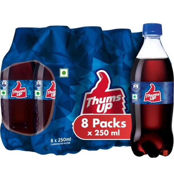 Thums Up Plastic Bottle (8 x 250 ml)