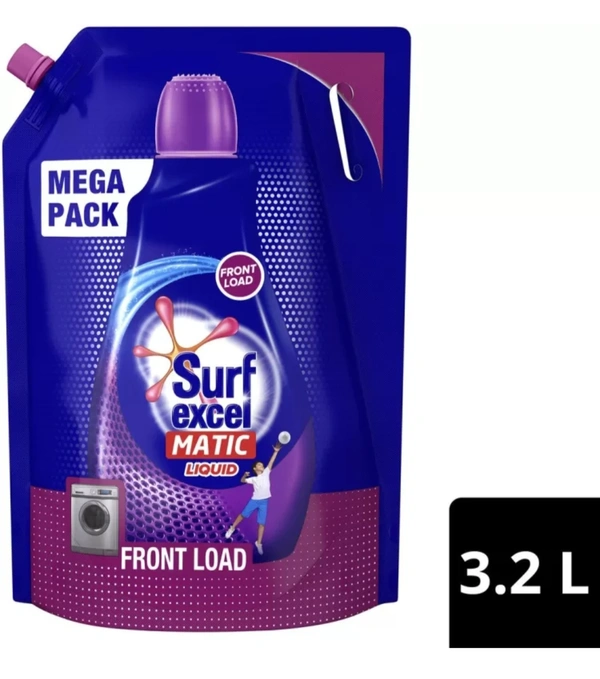 Surf excel Matic Front Load Pouch Multi-FragranceLiquid Detergent (3.2 L)