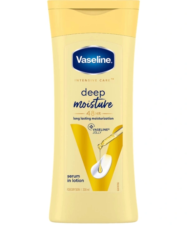 Vaseline Deep Moisture Serum In Lotion | Enriched with Glycerin for Nourished Soft Skin (200 ml)
