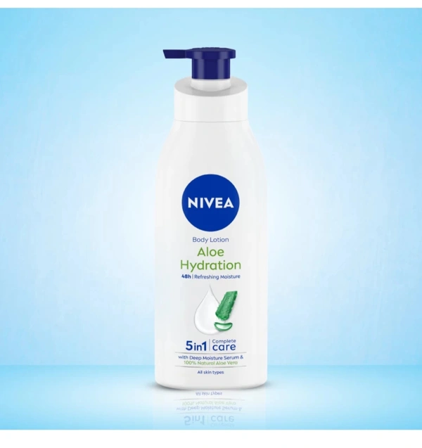NIVEA Body Lotion, Aloe Hydration, with Aloe Vera, for Men & Women (400 ml)