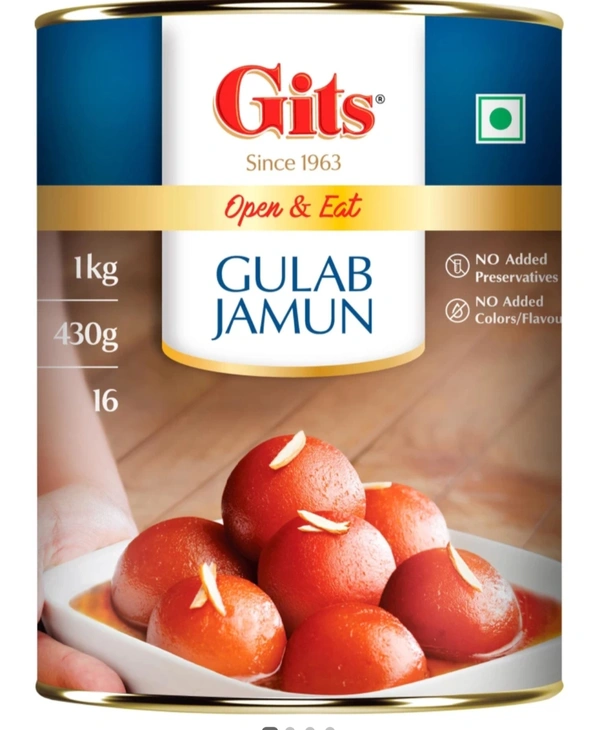 Gits Gulab Jamun Open & Eat Tin (1 kg)