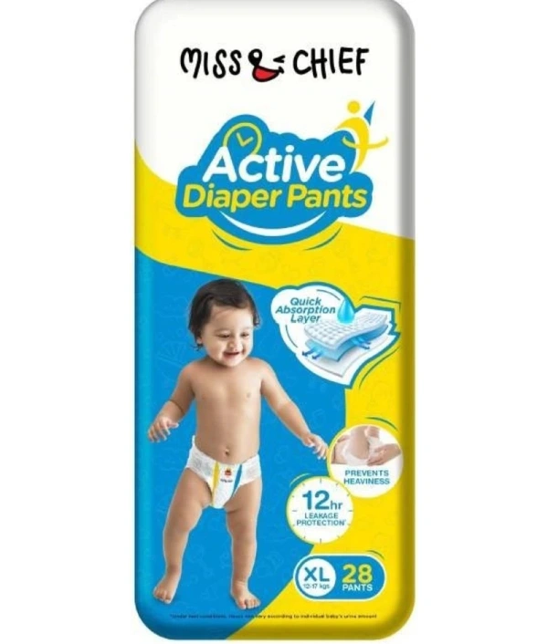Miss & Chief Active Diaper Pants - XL (28 Pieces)