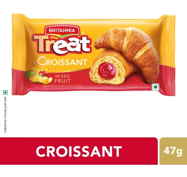 BRITANNIA Treat Mixed fruit Croissants (47 g)