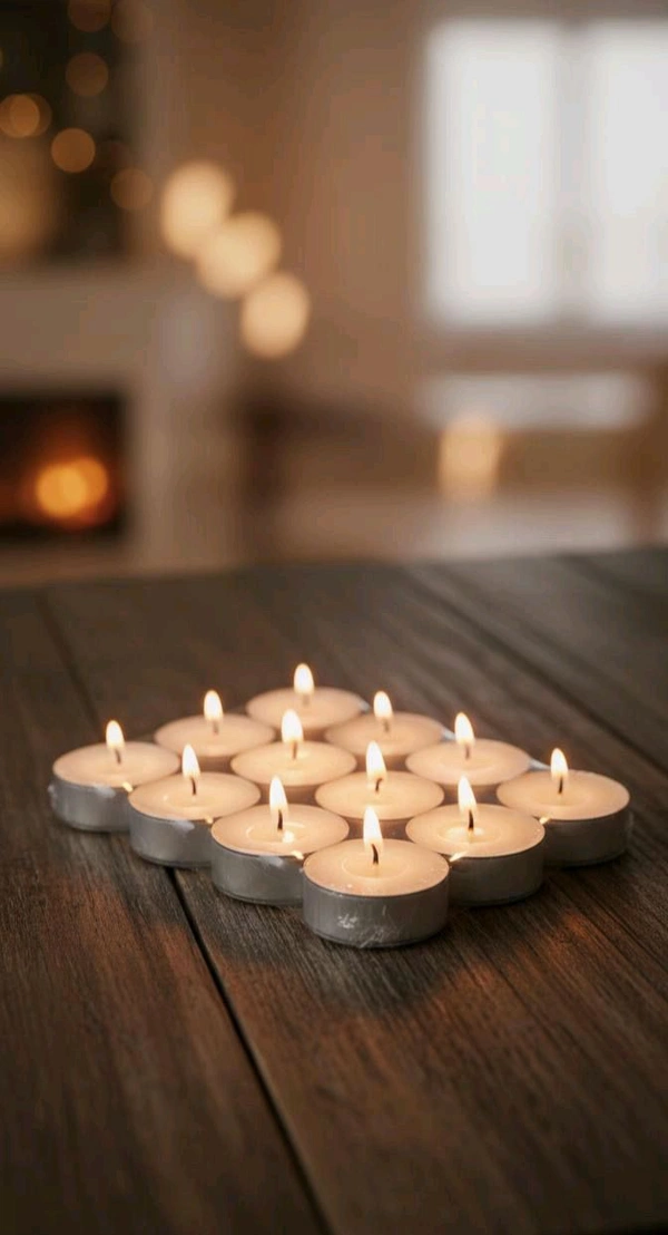 Tealight Candles Smokeless Candles Burning time Approx 2.5 Hour (White, Pack of 30) Daily Use, Multipurpose, Birthday, Festive, Home Décor Candle, Diwali Candle Diya