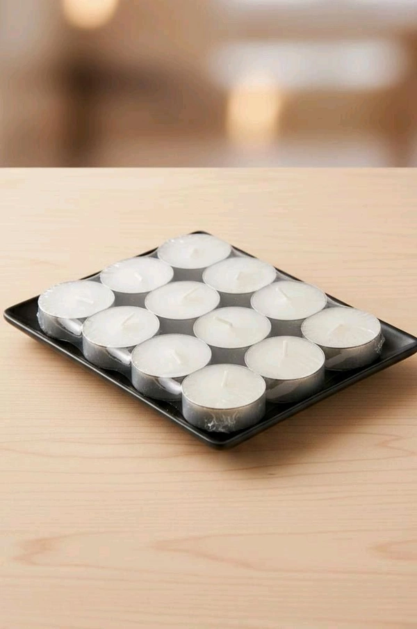 Tealight Candles Smokeless Candles Burning time Approx 2.5 Hour (White, Pack of 30) Daily Use, Multipurpose, Birthday, Festive, Home Décor Candle, Diwali Candle Diya