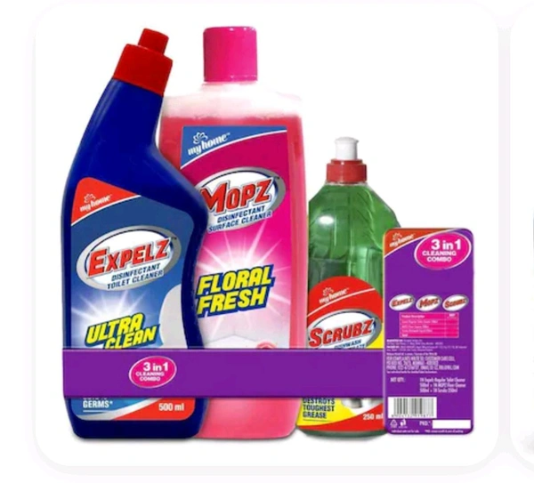 My Home 3 in 1 Cleaning Combo Pack (500 ml + 500 ml + 250 ml)